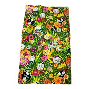 Cat's Secret Garden Fabric‎